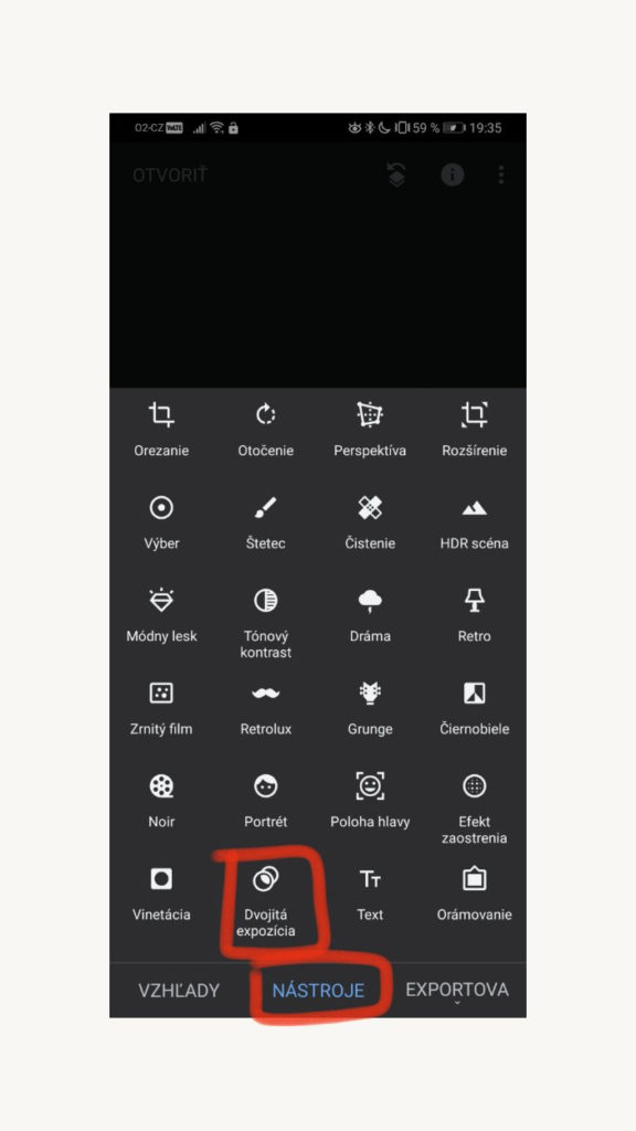 Snapseed double exposure